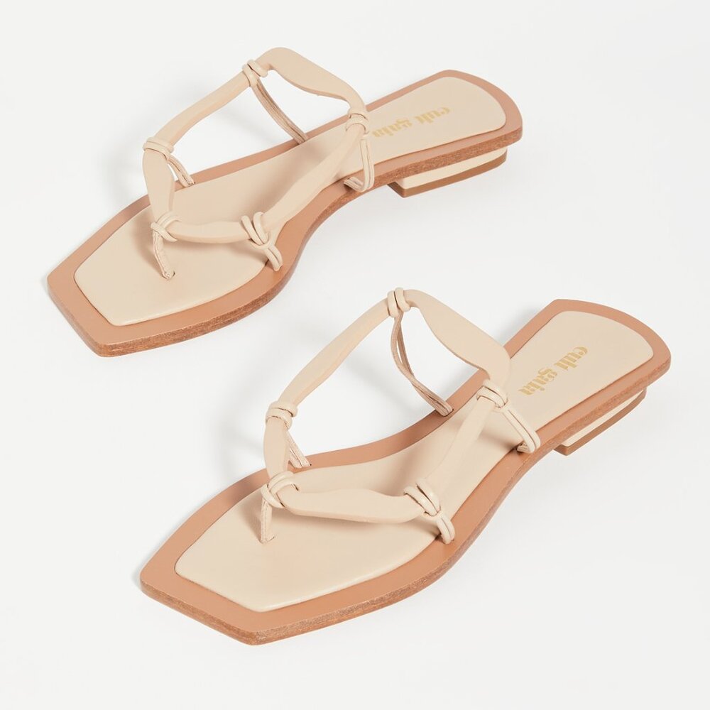 Cult Gaia Iris Sandals | Sand | Size 36.5